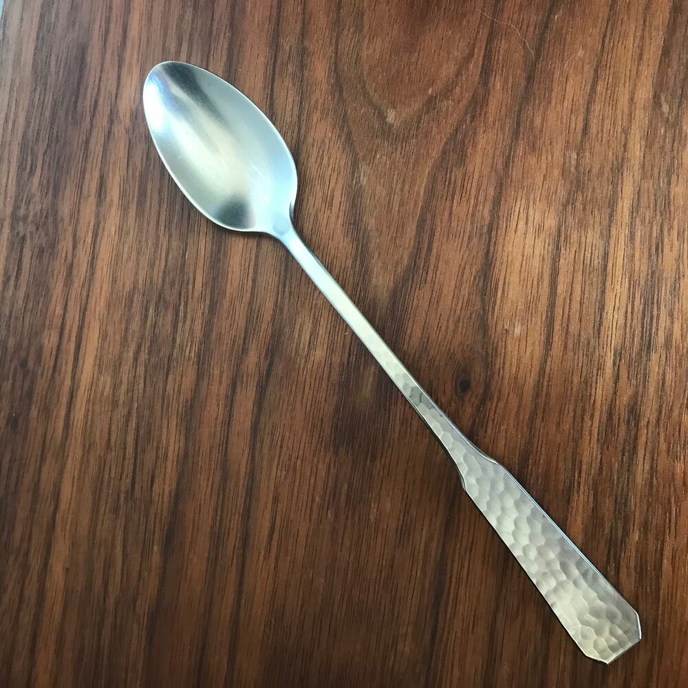 Reed & Barton COLONIAL FORGE Stainless Hammered Satin single iced tea spoon (1)